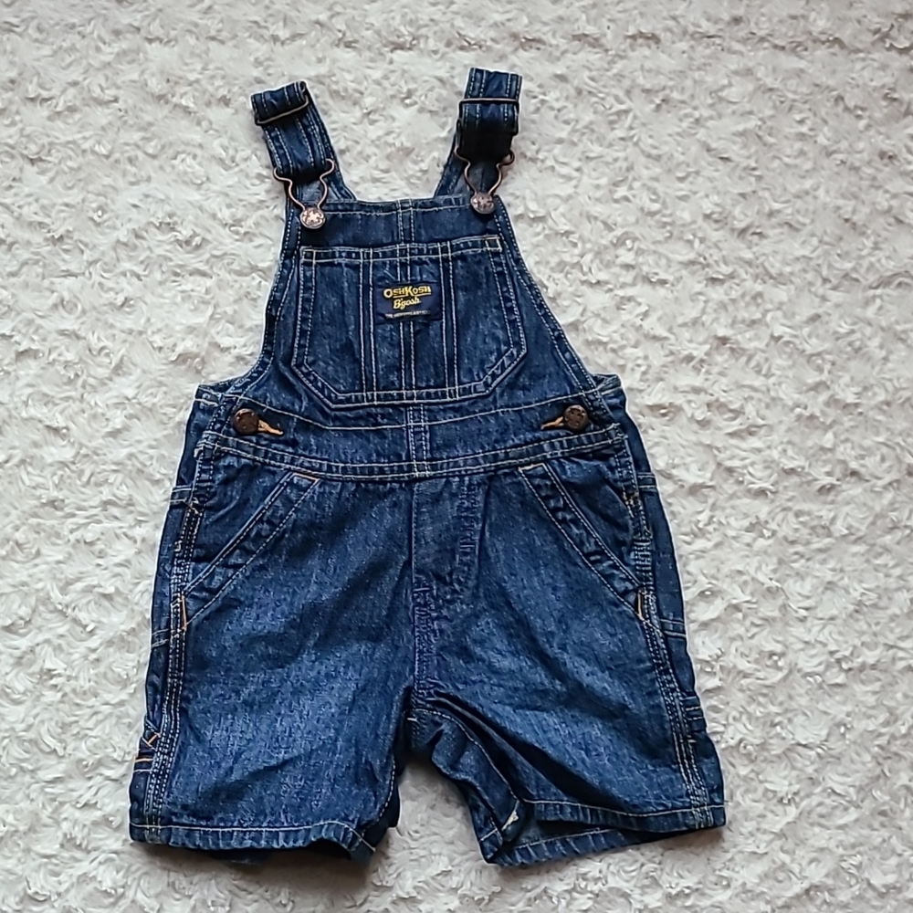 OshKosh denim overalls for baby, size 12 months